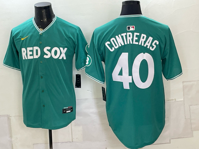 2026 Men Boston Red Sox #40 Contreras green Nike MLB Jersey 0809002->oakland athletics->MLB Jersey
